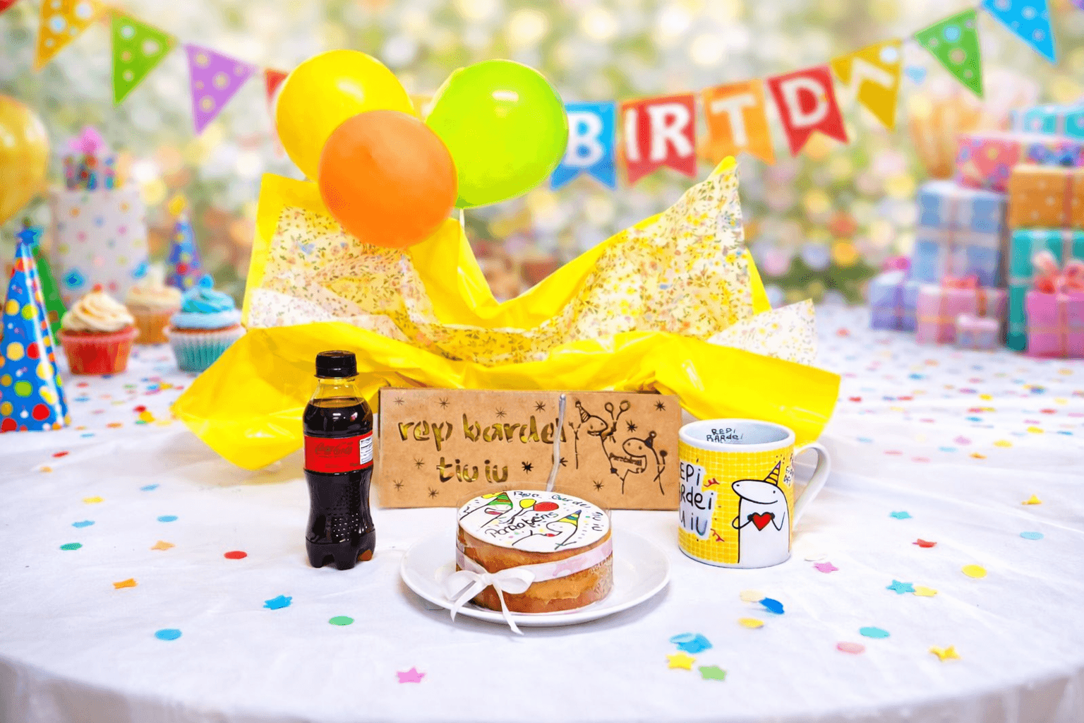 Cesta Feliz aniversário - Rep bardei